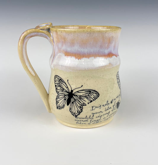 Set of 2 Butterfly Mugs