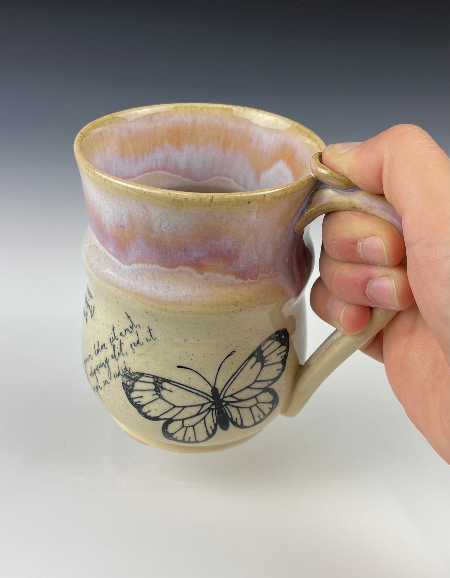 Set of 2 Butterfly Mugs